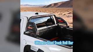 Universele matzwarte stalen pick-up rolbeugel-upgrade