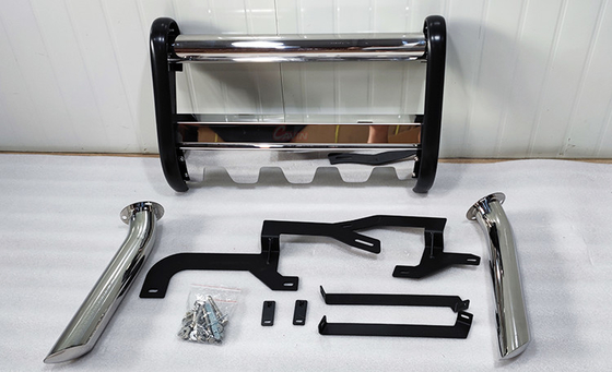kopen ODM 2018 het Roestvrije staalmateriaal van Silverado Ford Raptor Front Bumper Silver online manufacture